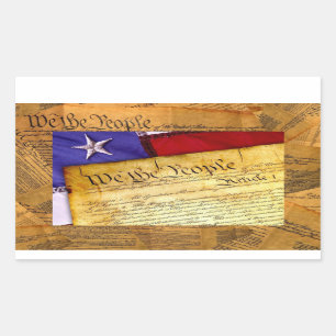 Sticker Rectangulaire Constitution américaine Nous le peuple
