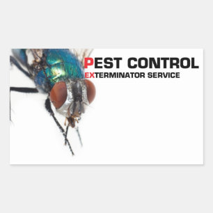 Sticker Rectangulaire Contrôle des parasites