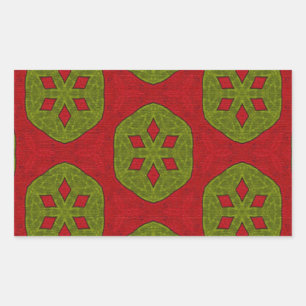 Sticker Rectangulaire Cookie de Noël