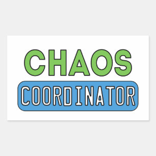 Sticker Rectangulaire Coordonnateur de chaos