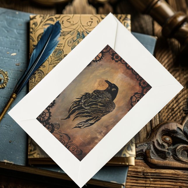 Sticker Rectangulaire Corbeau (Créateur téléchargé)