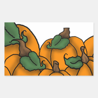 Sticker Rectangulaire Correctif citrouille