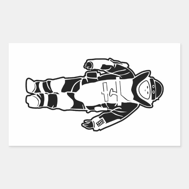 Sticker Rectangulaire Costume de bombe (Devant)