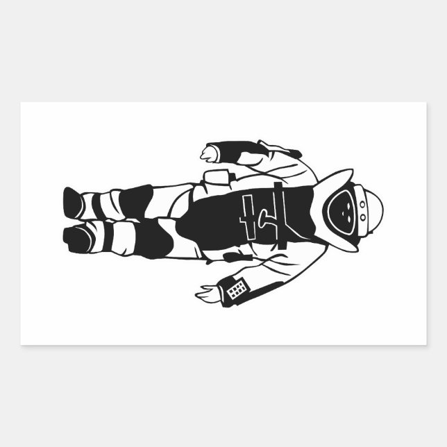 Sticker Rectangulaire Costume de bombe (Devant)