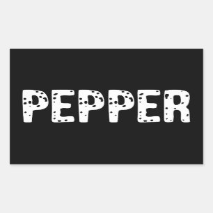 Sticker Rectangulaire Costume Poivre - Costume Couple Sel Et Poivre