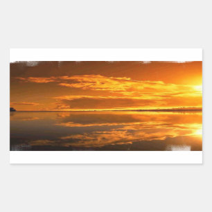 Sticker Rectangulaire Coucher de soleil
