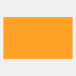 Sticker Rectangulaire Couleur vive orange - Motif élégant