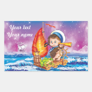 Sticker Rectangulaire Courageux marin