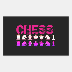 Sticker Rectangulaire coussin d'échecs