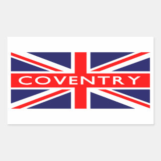 Sticker Rectangulaire Coventry : Drapeau britannique