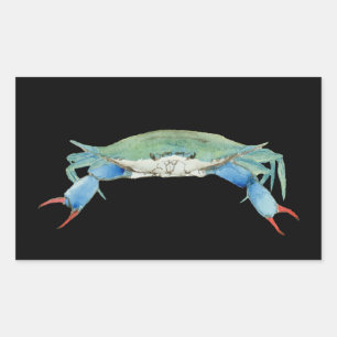 Sticker Rectangulaire Crabe