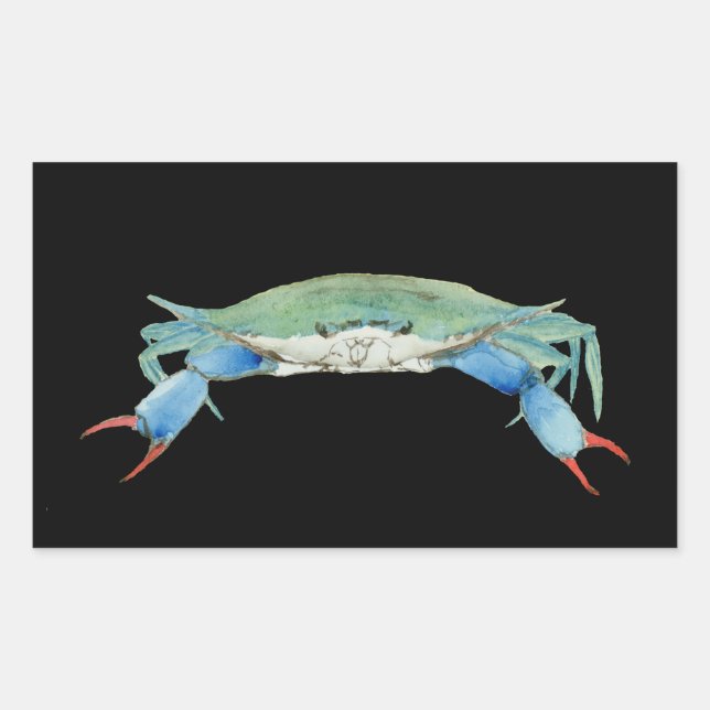 Sticker Rectangulaire Crabe (Devant)