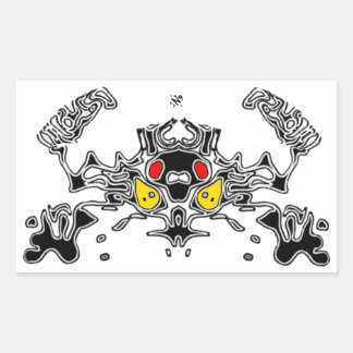 Sticker Rectangulaire Crabe malin