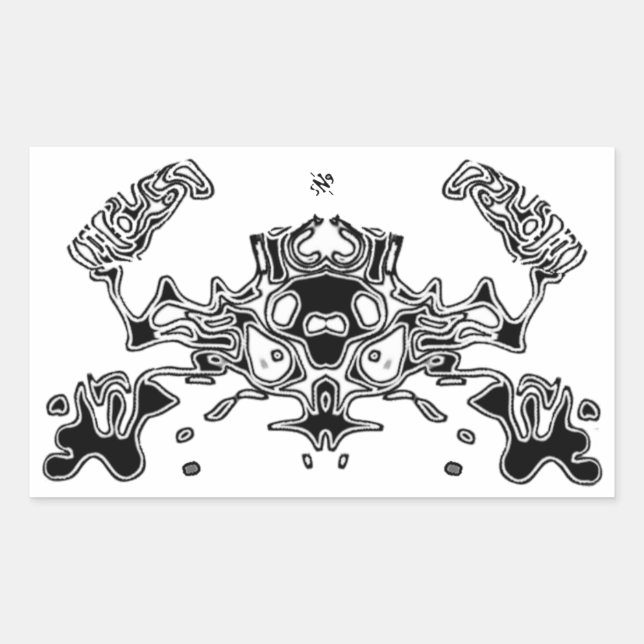 Sticker Rectangulaire Crabe malin 3 (Devant)
