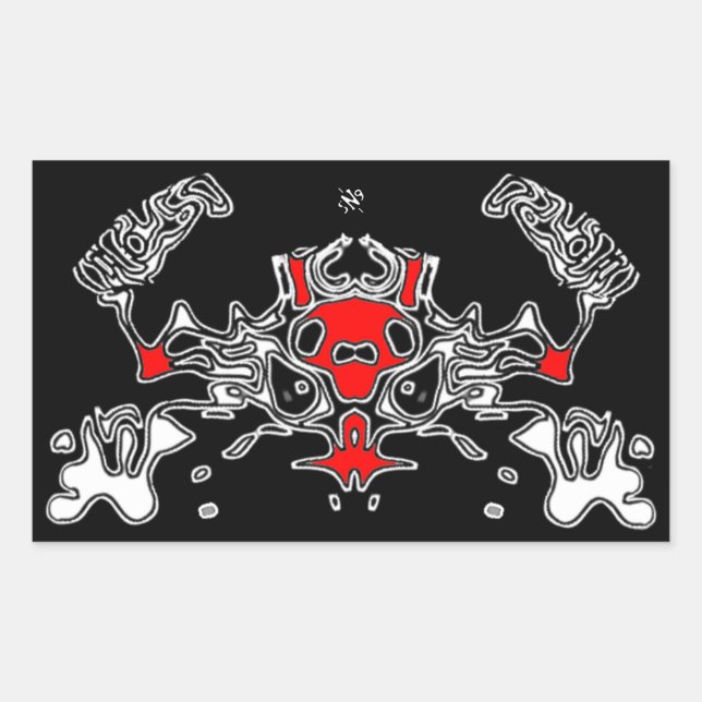 Sticker Rectangulaire Crabe malin 7 (Devant)