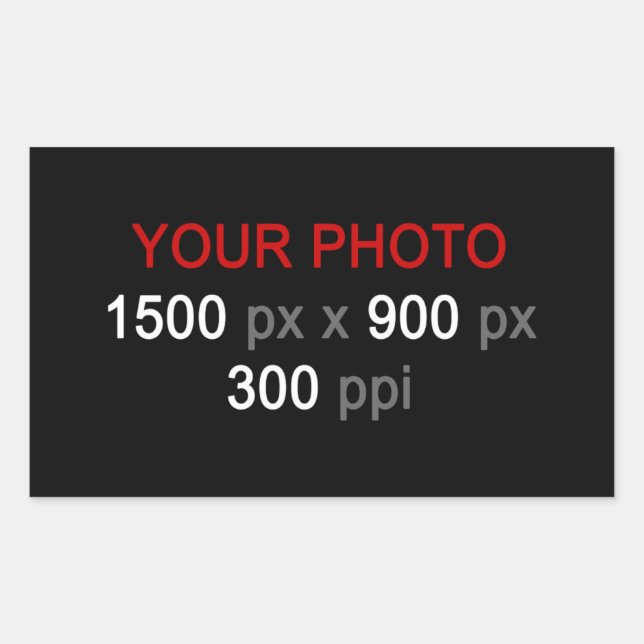 Sticker Rectangulaire Créations personnelles (Devant)