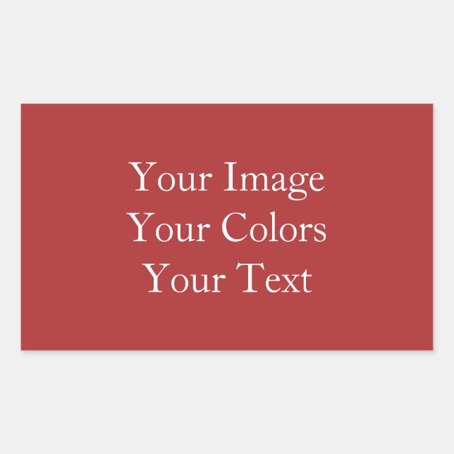 Sticker Rectangulaire Créez votre propre (Devant)