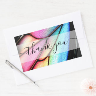Sticker Rectangulaire Créez Votre Propre Aile de Papillon Personnalisée