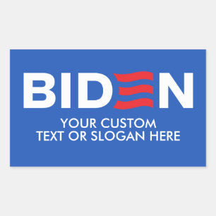 Sticker Rectangulaire Créez votre propre Biden 2024