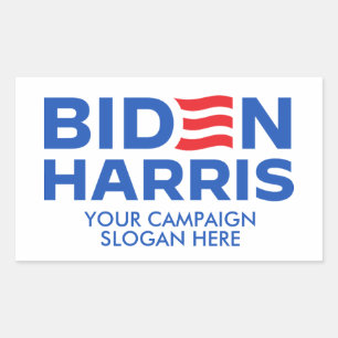 Sticker Rectangulaire Créez votre propre Biden Harris 2024
