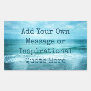 Sticker Rectangulaire Créez Votre Propre Citation Inspirante Motivationn