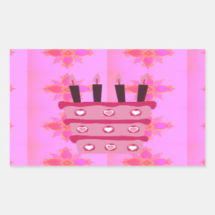 Sticker Rectangulaire Créez votre propre fête d'anniversaire heureux
