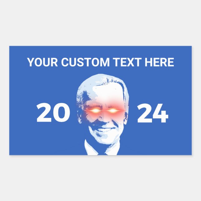 Sticker Rectangulaire Créez votre propre marque foncée 2024 (Devant)