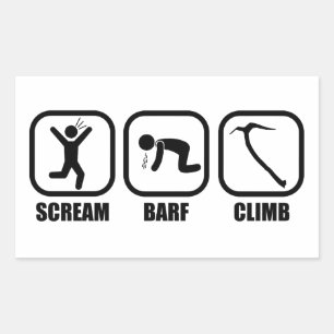 Sticker Rectangulaire Cri Barf Climb