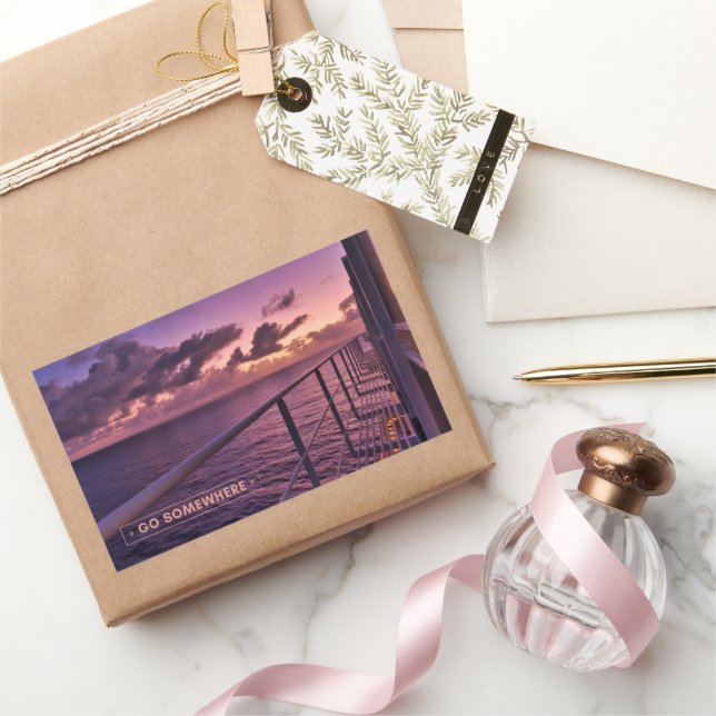 Sticker Rectangulaire Croisière du Soleil Serein (Cadeaux)