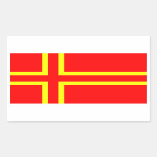 Sticker Rectangulaire Croix Saint Olaf