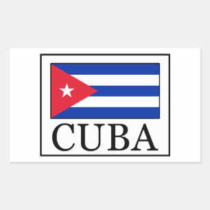 Sticker Rectangulaire Cuba