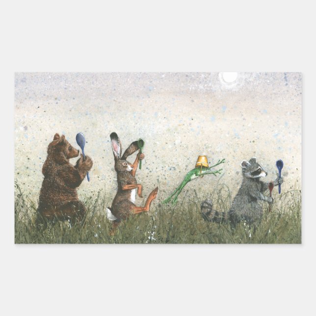 Sticker Rectangulaire Cuillère ! (Devant)