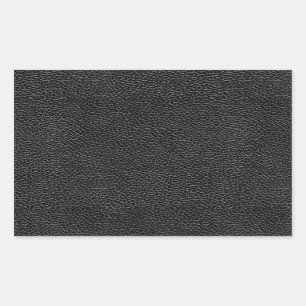 Sticker Rectangulaire Cuir noir Faux