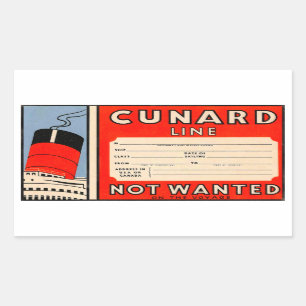 Sticker Rectangulaire CUNARD Line
