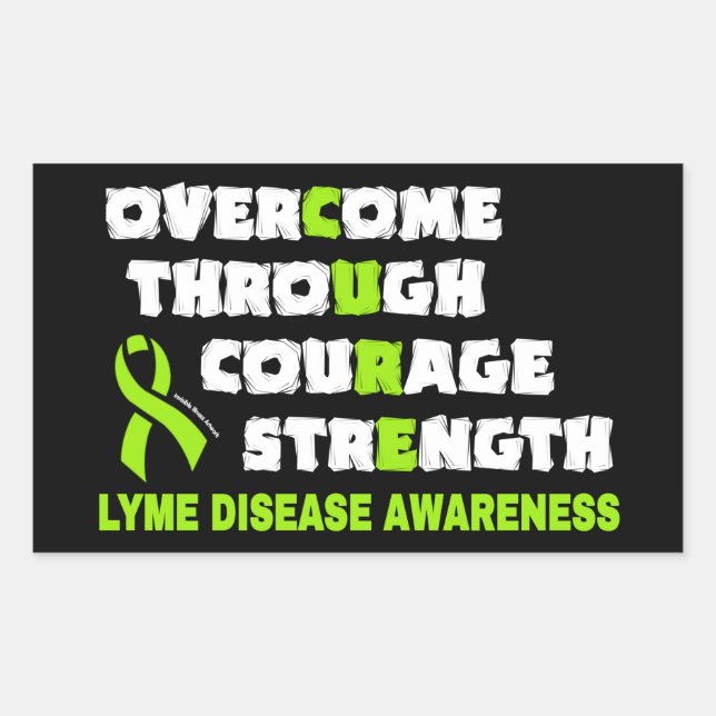 Sticker Rectangulaire CURE...Lyme (Devant)
