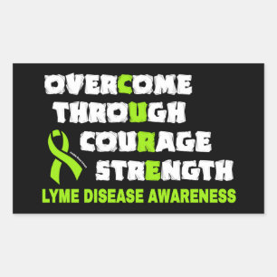 Sticker Rectangulaire CURE...Lyme