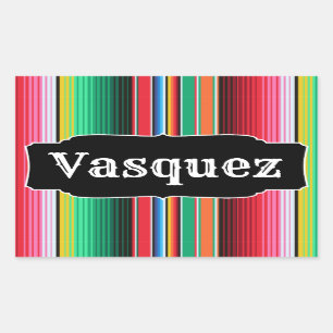Sticker Rectangulaire Custom Spanish Serape