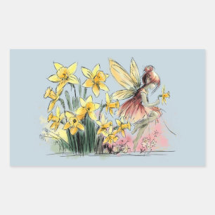 Sticker Rectangulaire Daffodil Fairy
