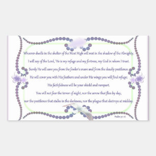 Sticker Rectangulaire Dans le refuge ! Carte