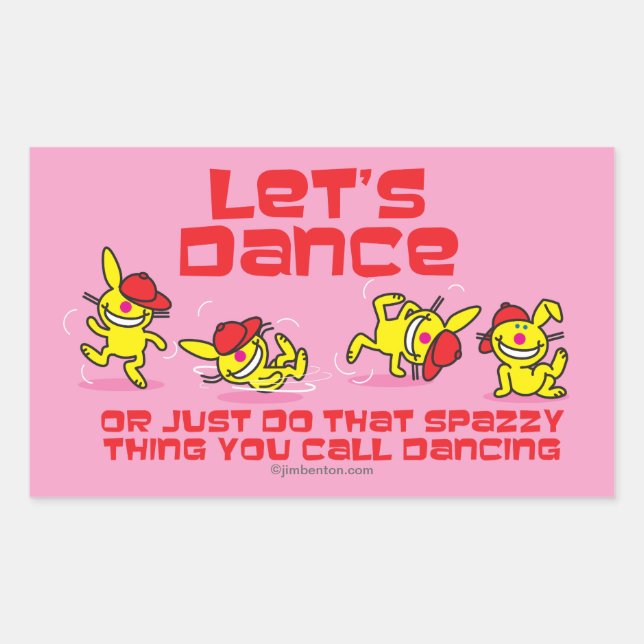 Sticker Rectangulaire Dansons (Devant)