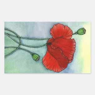 Sticker Rectangulaire De crainte d'oublier