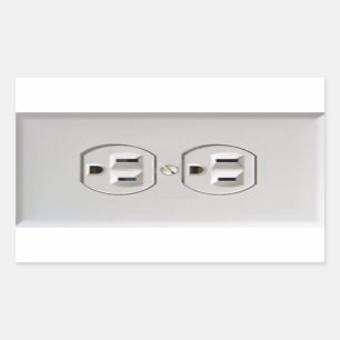 Sticker Rectangulaire Débouché électrique de secours