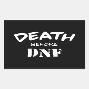 Sticker Rectangulaire Décès avant DNF