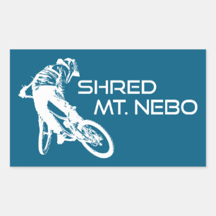 Sticker Rectangulaire Déchiqueter le sentier Mt. Nebo Bentonville