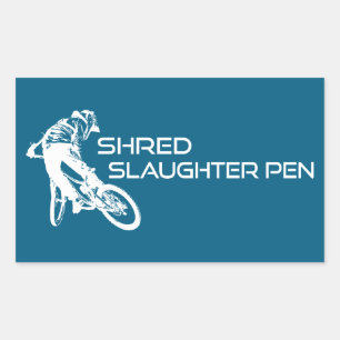 Sticker Rectangulaire Déchiqueter le sentier Slaughter Pen Bentonville