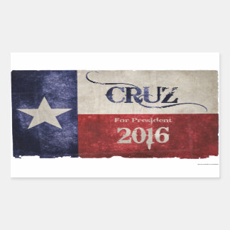 Sticker Rectangulaire Décision 2016 - Ted Cruz (R-TX) à la présidence !