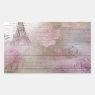 Sticker Rectangulaire Découpage de lavande