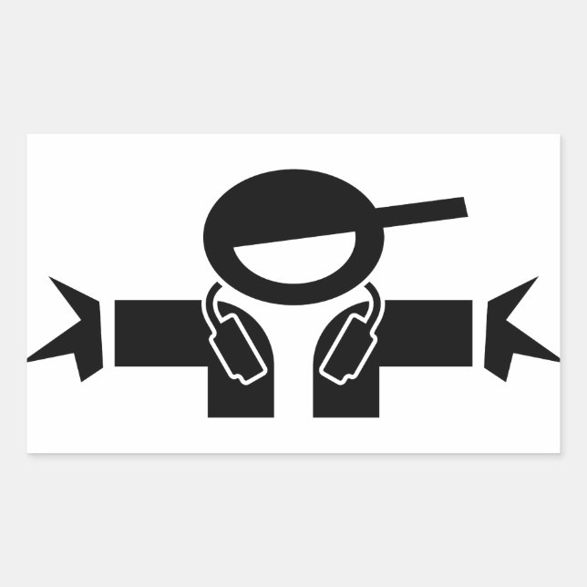 Sticker Rectangulaire Deejay (Devant)
