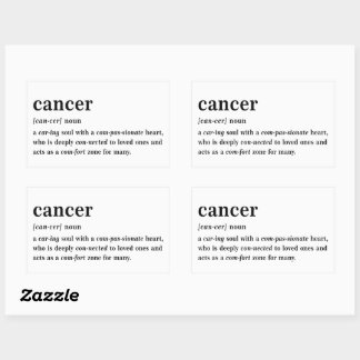 Sticker Rectangulaire Définition du Cancer Cadeau Esthétique Astrologie