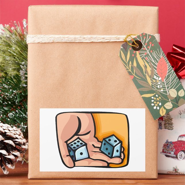 Sticker Rectangulaire Dés de roulement (Créateur téléchargé)